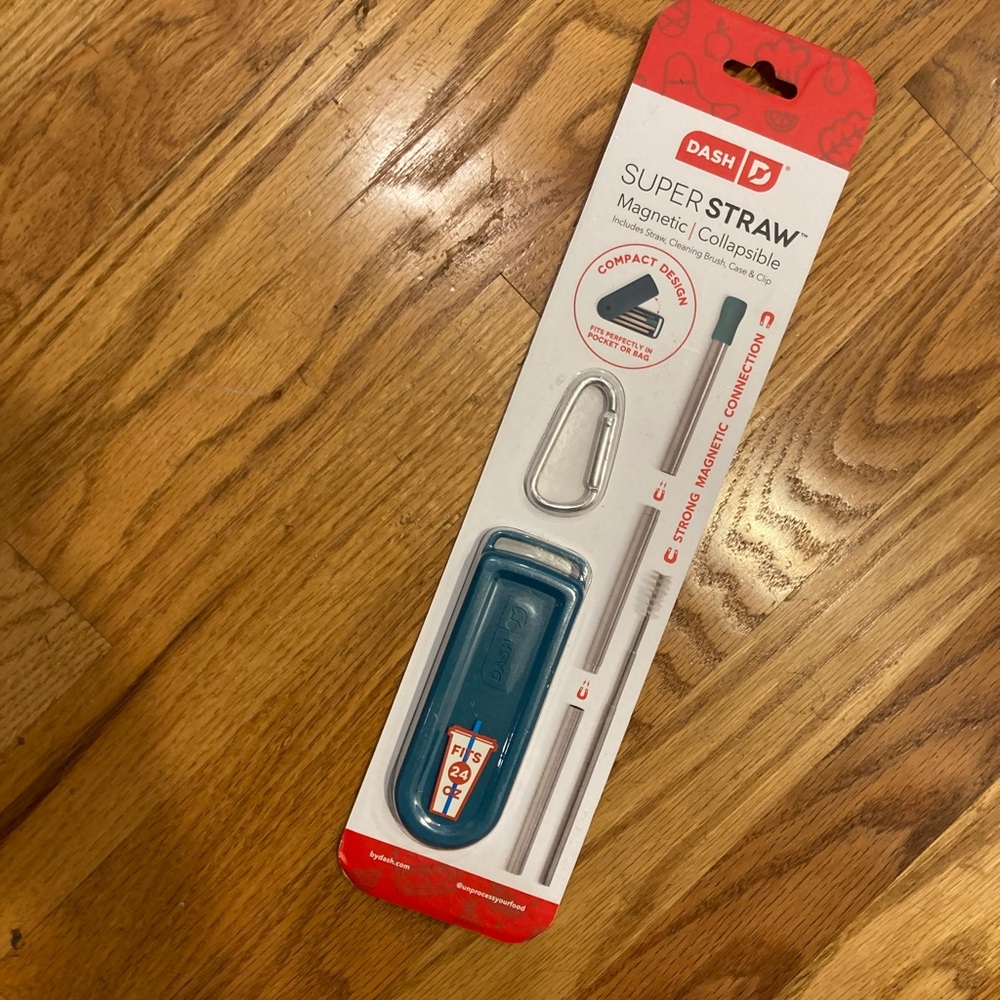 Collapsible Super Straw with Case - NIP